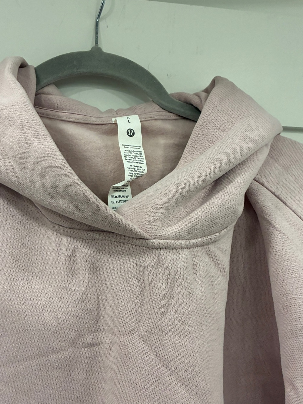 Lululemon Steady State Hoodie Pink Large